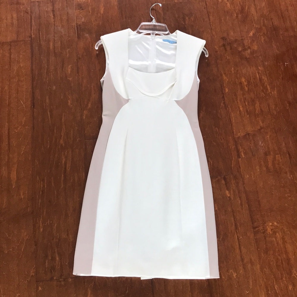 White and Tan Antonio Melani Dress